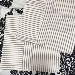 Striped Black and White Pillow Cover Set